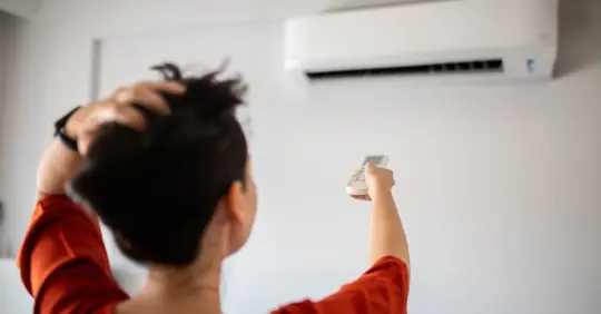 Turning on AC unit