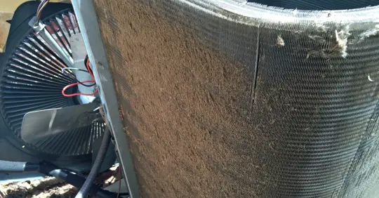 Dirty condenser coil