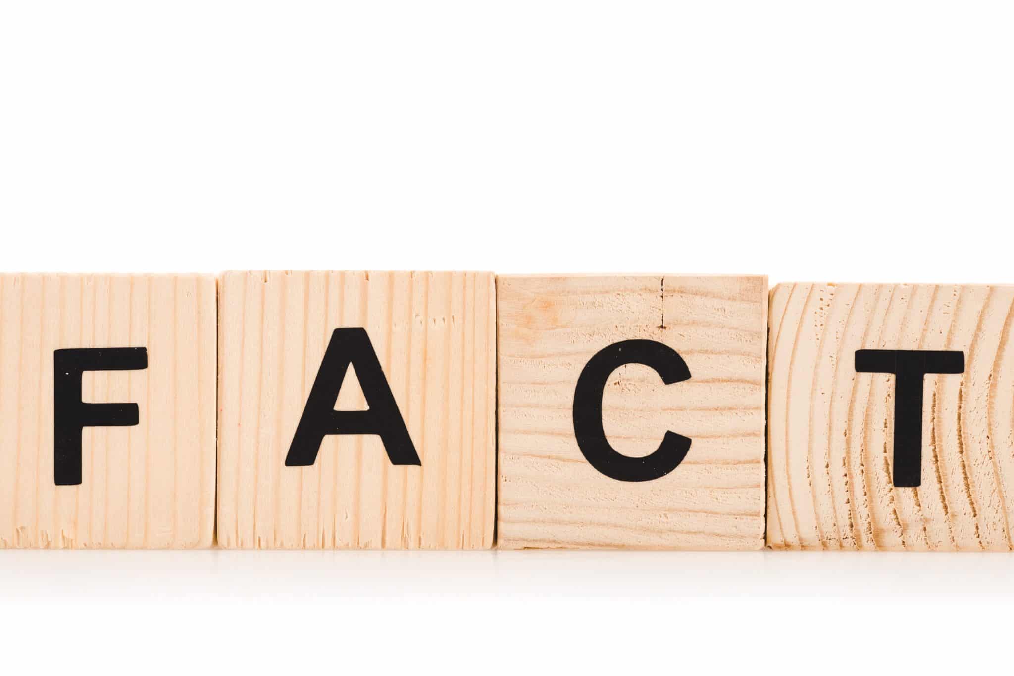 image of blocks spelling fact; concept art for DIY ac maintenance myths